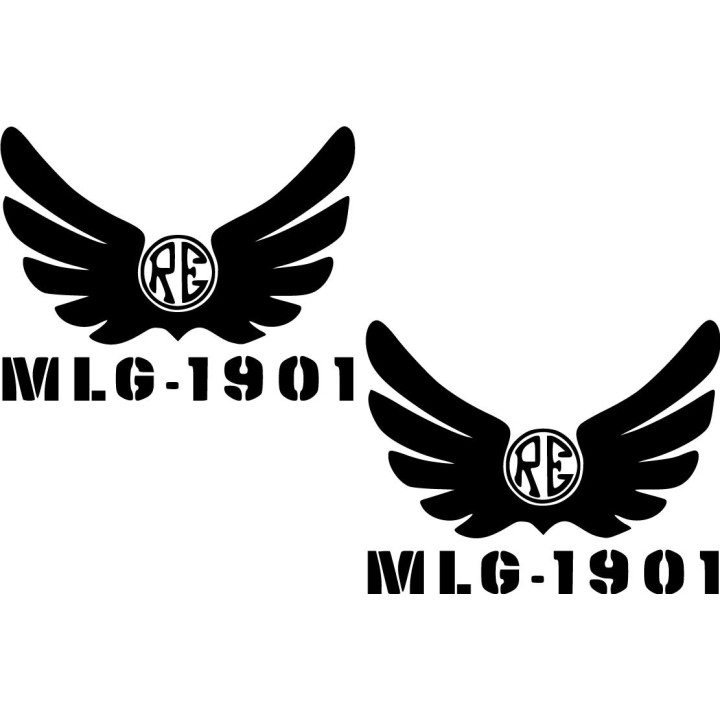 Royal Enfield Logo Wings Die Cut Style 2 Stickers Decals - DecalsHouse