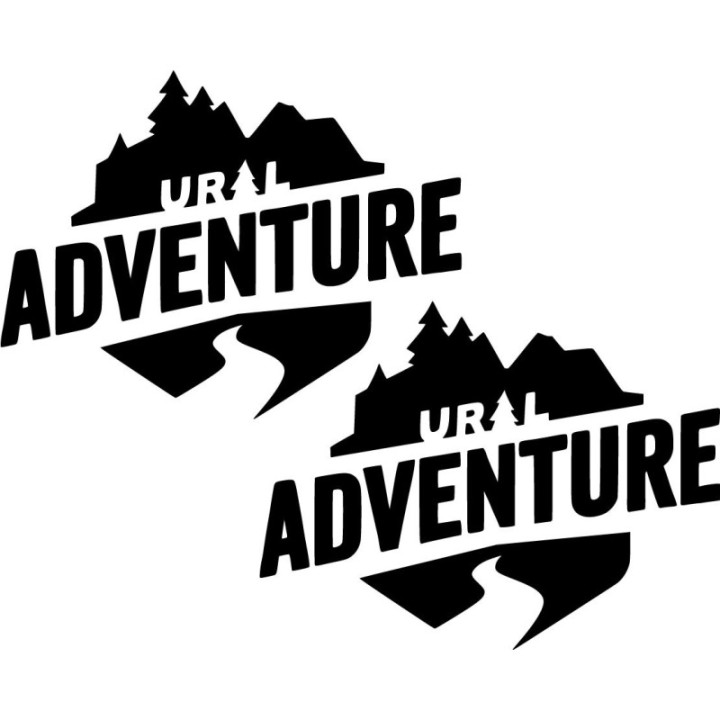 Ural Logo Adventure Die Cut Stickers Decals - DecalsHouse