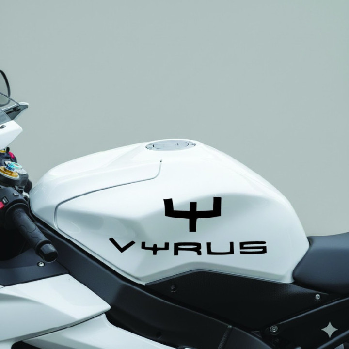 Vyrus Logo Die Cut Style 2 Stickers Decals - DecalsHouse