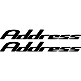 Suzuki Address Die Cut Style 2 Stickers Decals - DecalsHouse