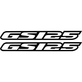 Suzuki Gs 125 Die Cut Style 3 Outline Stickers Decals - DecalsHouse