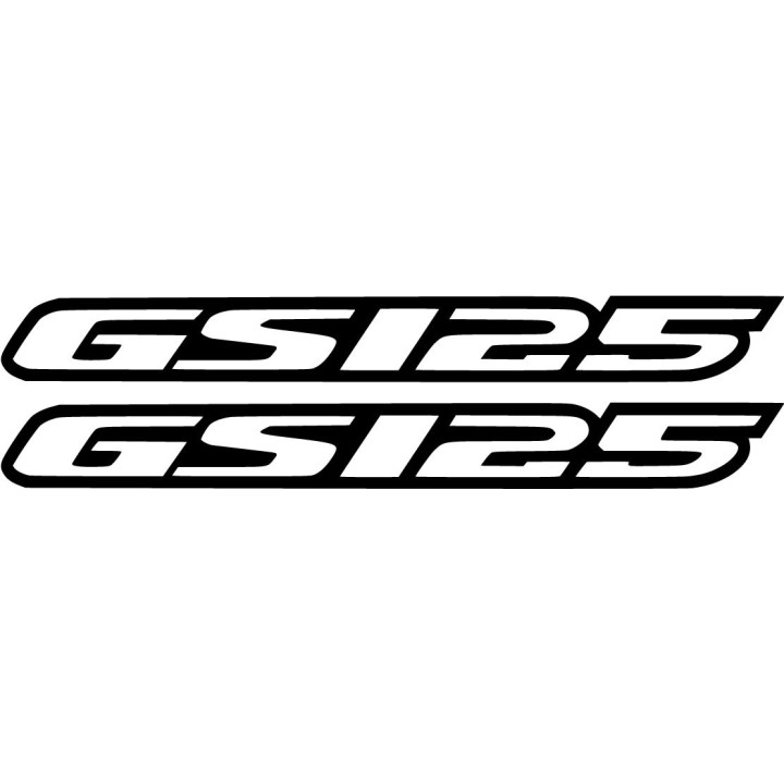 Suzuki Gs 125 Die Cut Style 3 Outline Stickers Decals - DecalsHouse