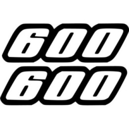 Suzuki Gsx 600 Die Cut Numbers Stickers Decals - DecalsHouse