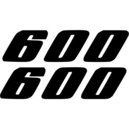 Suzuki Gsx 600 Die Cut Numbers Style 2 Stickers Decals - DecalsHouse