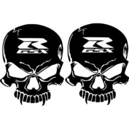 Suzuki Gsx R Skull Die Cut Stickers Decals - DecalsHouse