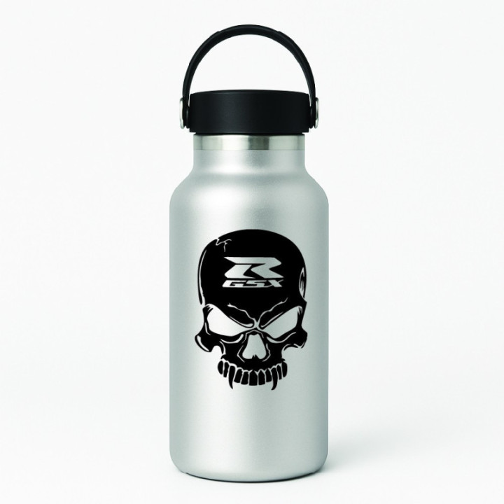 Suzuki Gsx R Skull Die Cut Stickers Decals - DecalsHouse