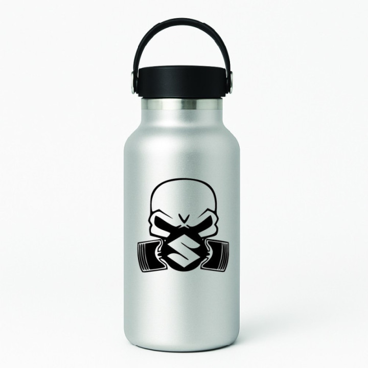 Suzuki Logo Skull Die Cut Stickers Decals - DecalsHouse