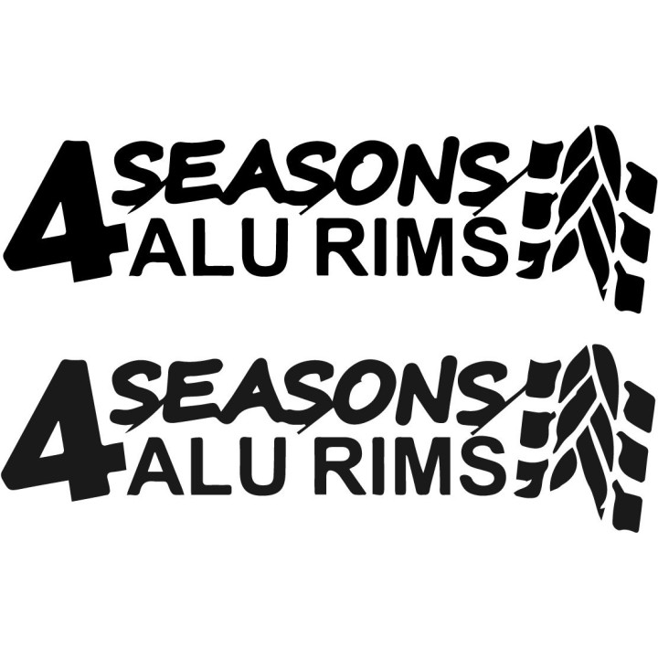 Buy 4 Seasons Alu Rims Decal Sticker Online