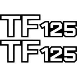 Suzuki Tf 125 Die Cut Outline Stickers Decals - DecalsHouse