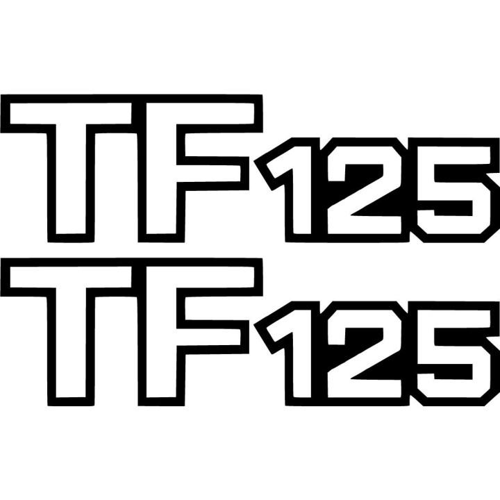 Suzuki Tf 125 Die Cut Outline Stickers Decals - DecalsHouse