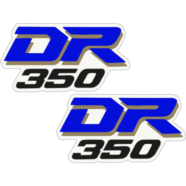 Suzuki DR350 Stickers 2-Pack | Glossy Motorcycle Decals
