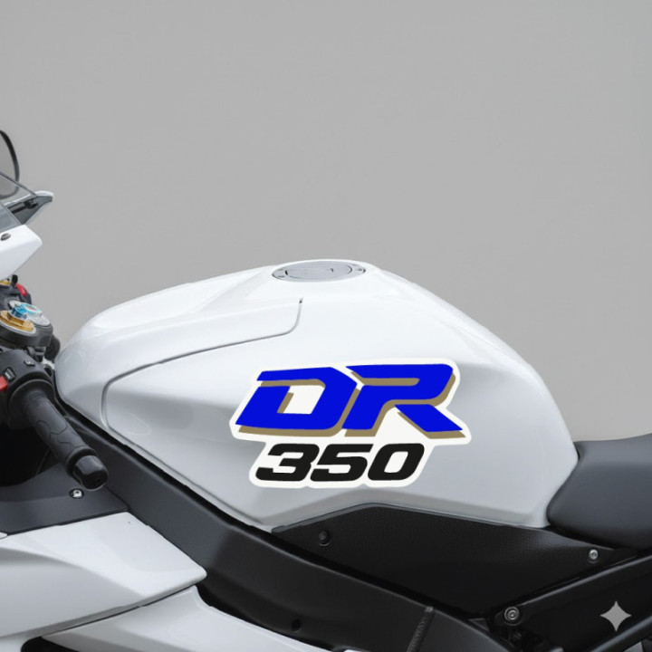Suzuki DR350 Stickers 2-Pack | Glossy Motorcycle Decals