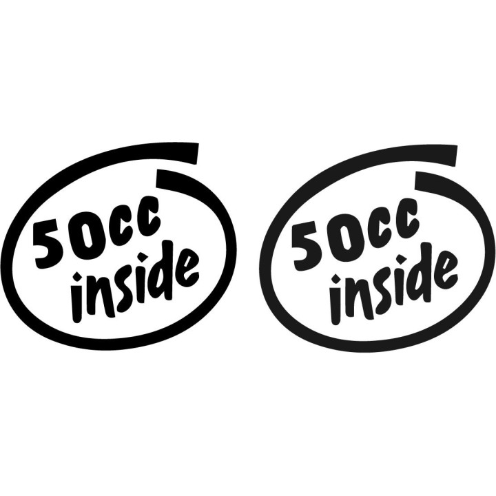 Buy 50cc Inside 2 Decal Sticker Online