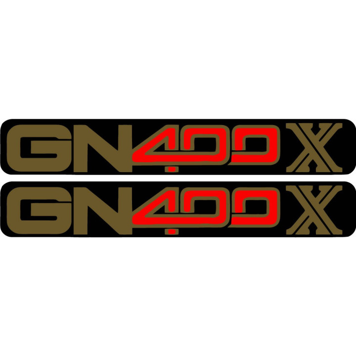 Suzuki GN400X Stickers – Retro Cruiser Motorcycle Decals (2-Pack) | DecalsHouse