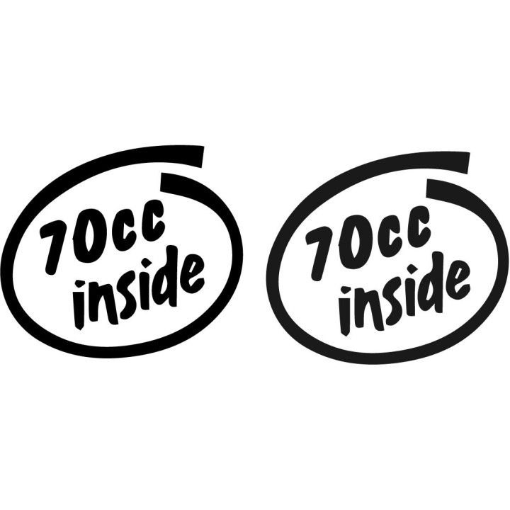 Buy 70cc Inside 2 Decal Sticker Online