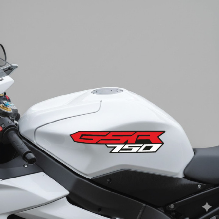 Suzuki GSR750 Naked Bike Stickers – Street Fighter Motorcycle Decals (2-Pack)