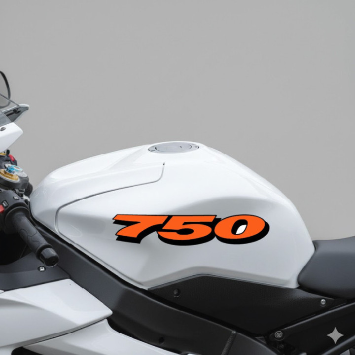 Suzuki Gsx R 750 Numbers Style 2 Stickers Decals - DecalsHouse