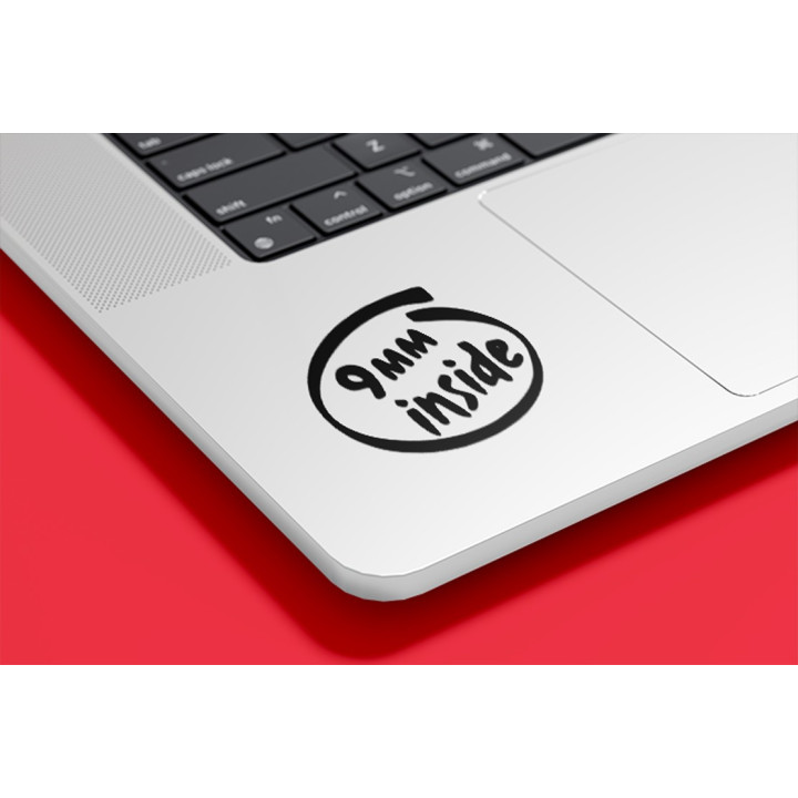 9mm Inside Funny Stickers – Gun Owner Decals (2-Pack)