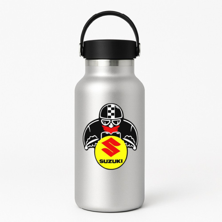 Suzuki Logo Cafe Racer Stickers Decals - DecalsHouse