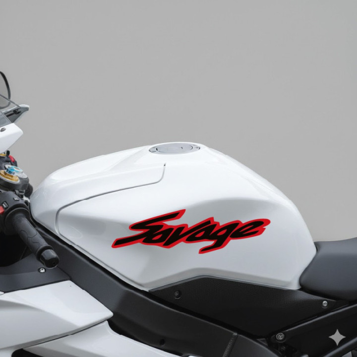 Suzuki LS650 Savage Stickers – Style 2 Cruiser Motorcycle Decals (2-Pack)