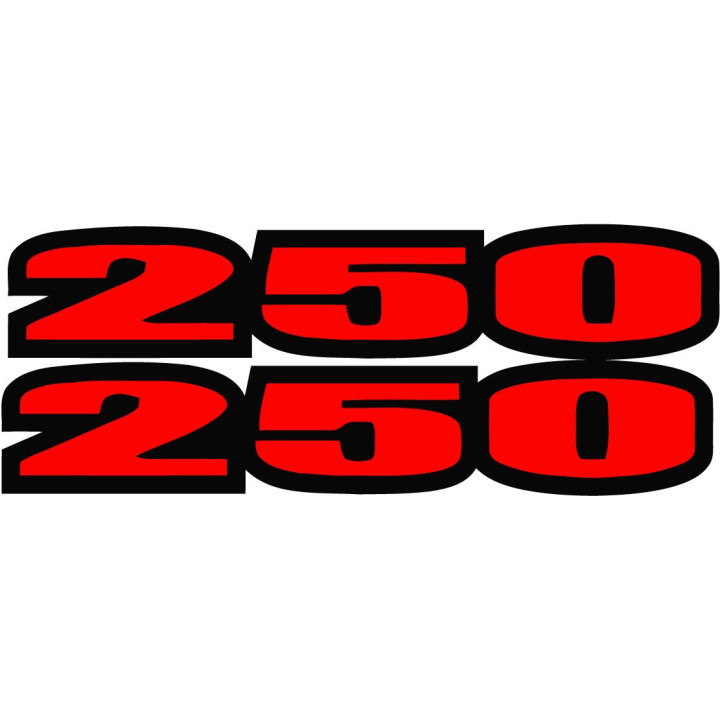 Suzuki Ltf 250 Numbers Style 2 Stickers Decals - DecalsHouse