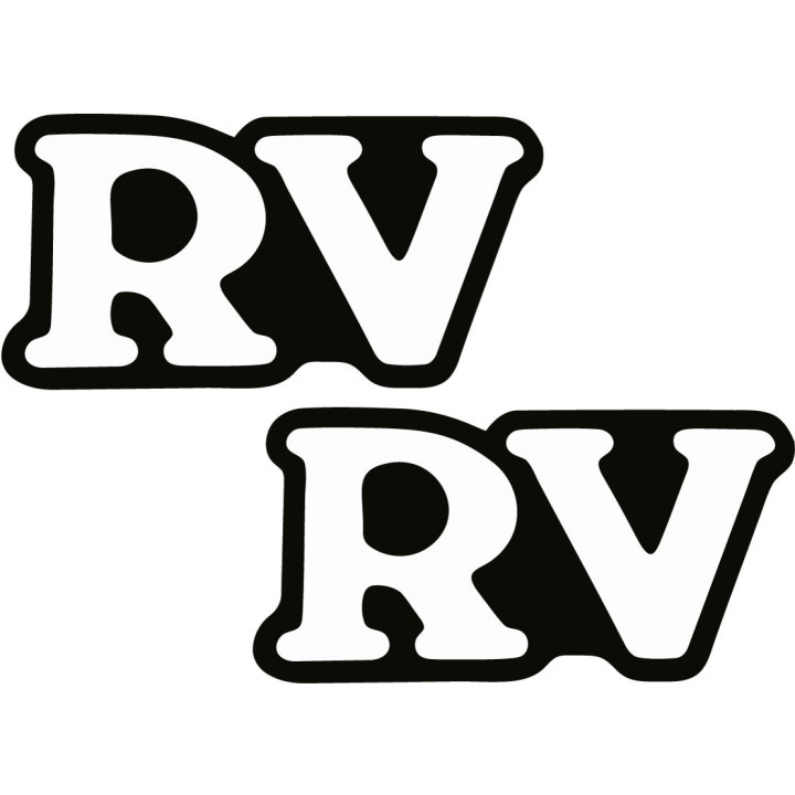 Suzuki RV125 VanVan Stickers – Retro Trail Scooter Decals (2-Pack)