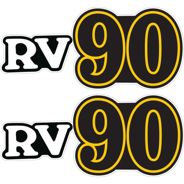 Suzuki RV90 Stickers – Classic Mini Bike Van Van Panel Decals (2-Pack)