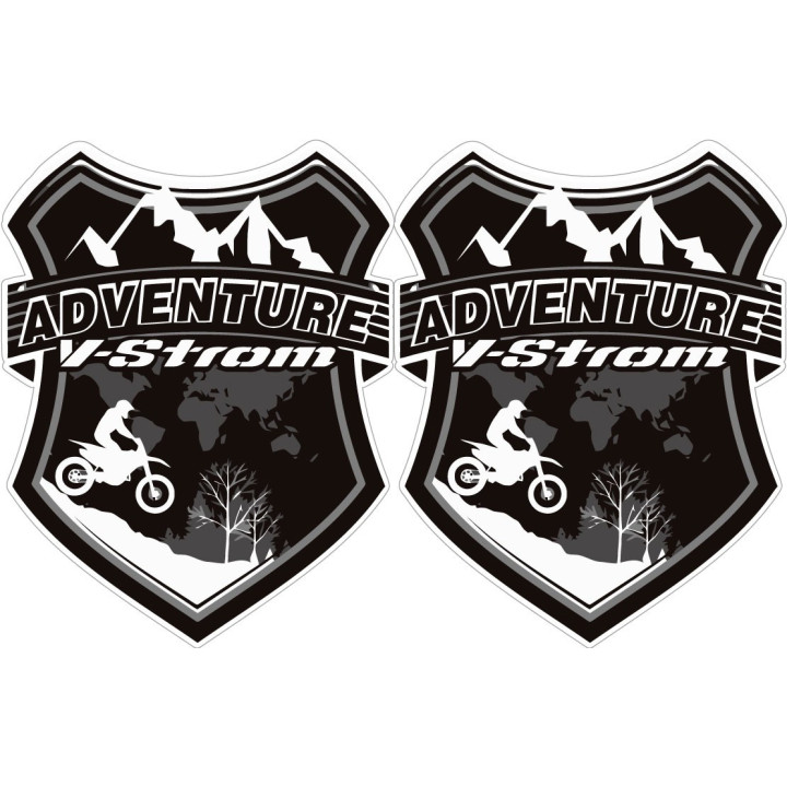 Suzuki V Strom Adventure Badge Stickers Decals - DecalsHouse