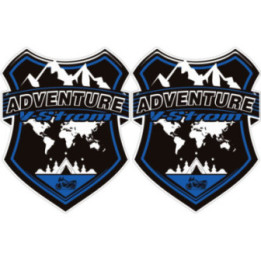 Suzuki V Strom Adventure Badge Style 2 Stickers Decals - DecalsHouse