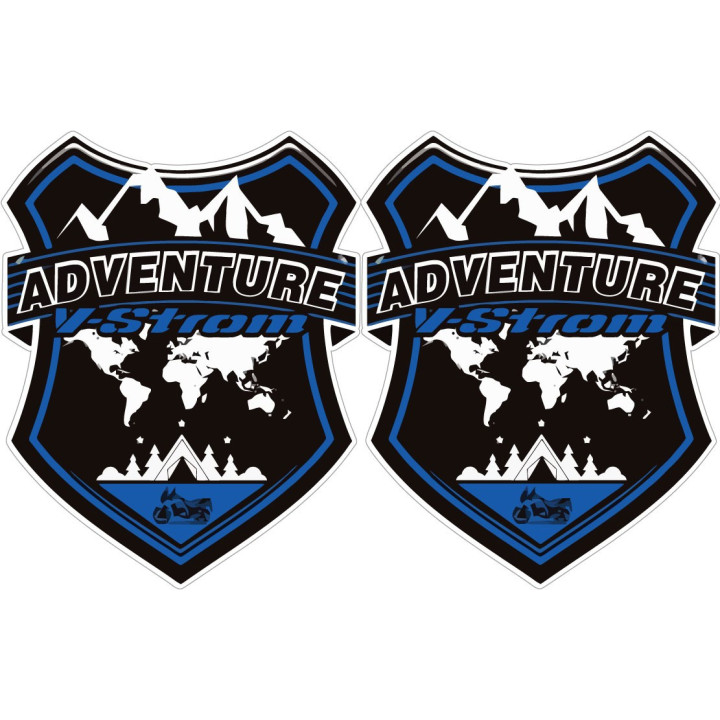 Suzuki V Strom Adventure Badge Style 2 Stickers Decals - DecalsHouse