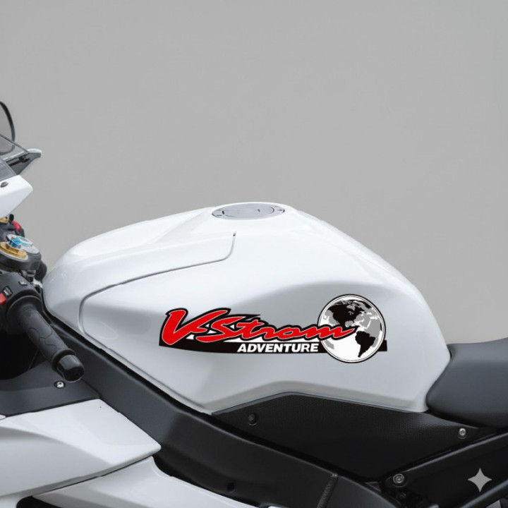 Suzuki V-Strom Stickers – Style 12 DL650 DL1050 Adventure Decals (2-Pack)
