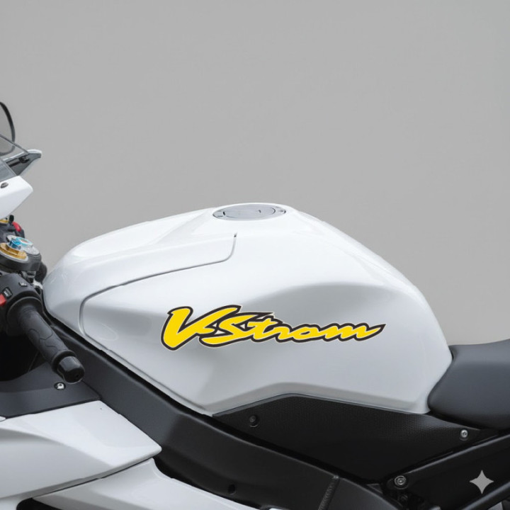 Suzuki V Strom Yellow Stickers Decals - DecalsHouse