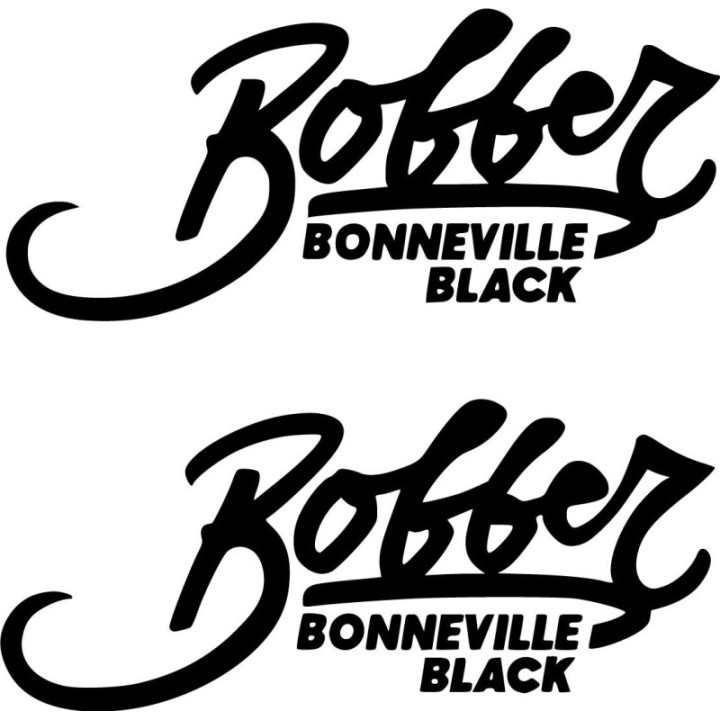 Triumph Bonneville Bobber Back Die Cut Stickers Decals - DecalsHouse