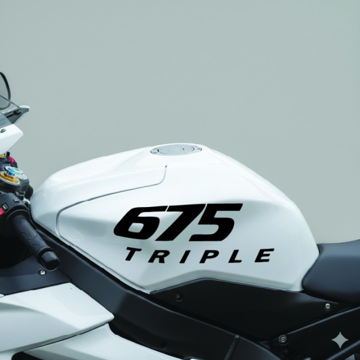 Triumph Daytona 675 Stickers – 675R Sportbike Decals (2-Pack)