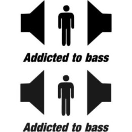 Buy Addicted To Bass Decal Sticker Online