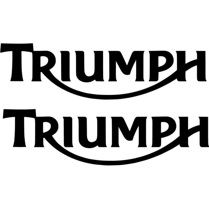 Triumph Logo Stickers – Bonneville Thruxton Street Triple (2-Pack)