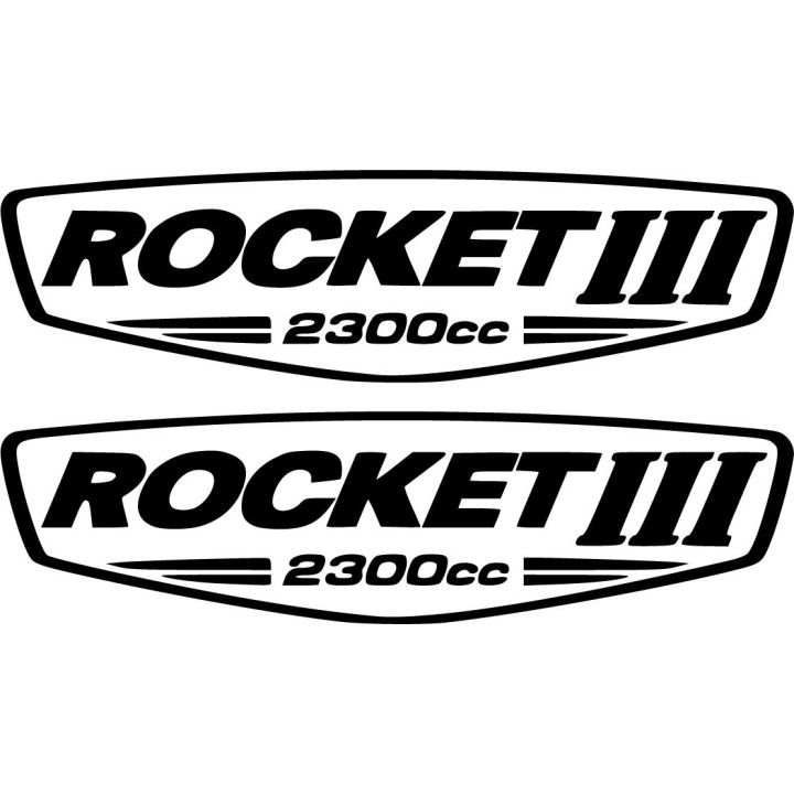 Triumph Rocket 3 2300cc Stickers – Cruiser Decals (2-Pack)