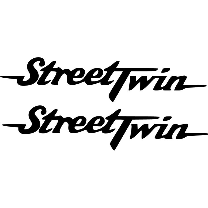 Triumph Street Twin Stickers – Modern Classic Bonneville Decals (2-Pack)
