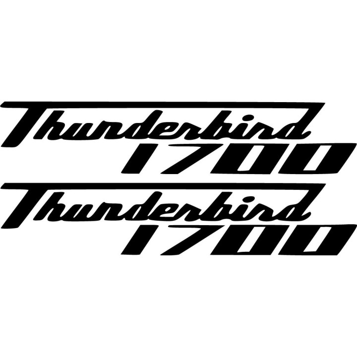 Triumph Thunderbird 1700 Stickers – Cruiser Motorcycle Decals (2-Pack)