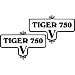 Triumph Tiger 750 Stickers – Classic British Adventure Decals (2-Pack)