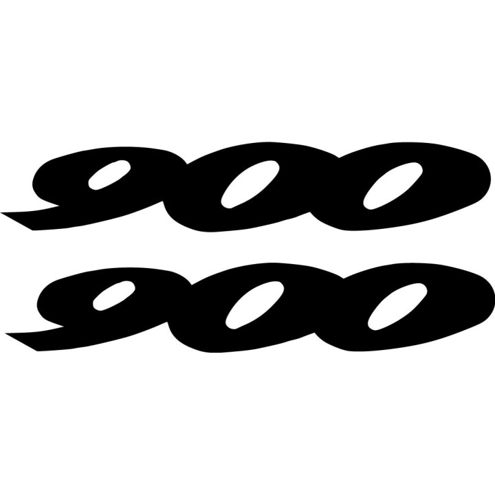 Triumph Trident 900 Numbers Die Cut Stickers Decals - DecalsHouse