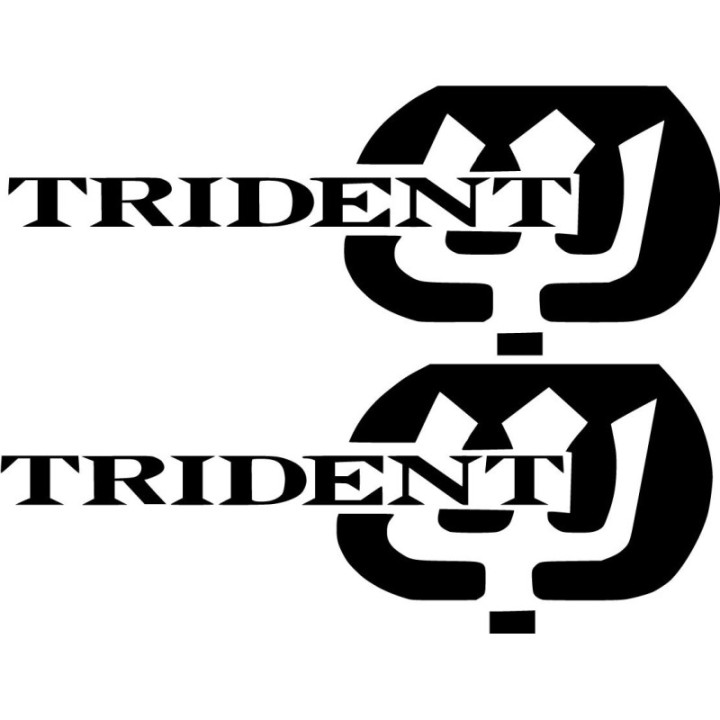 Triumph Trident Die Cut Style 2 Stickers Decals - DecalsHouse