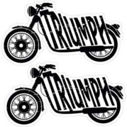Triumph Logo Bik Stickers Decals - DecalsHouse