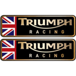 Triumph Racing Logo Stickers – Speed Triple Daytona Decals (2-Pack)