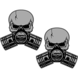 Triumph Skull Stickers – Bonneville Scrambler Custom Decals (2-Pack)
