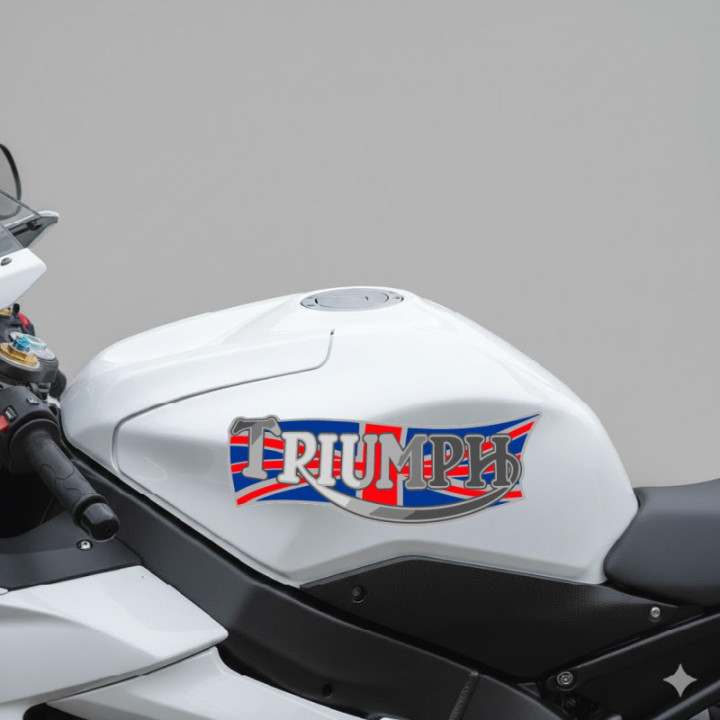 Triumph Logo Style 21 Stickers – Motorcycle Decals (2-Pack)