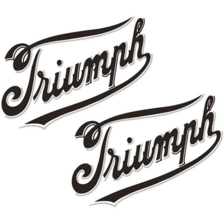 Triumph Logo Style 24 Stickers Decals - DecalsHouse