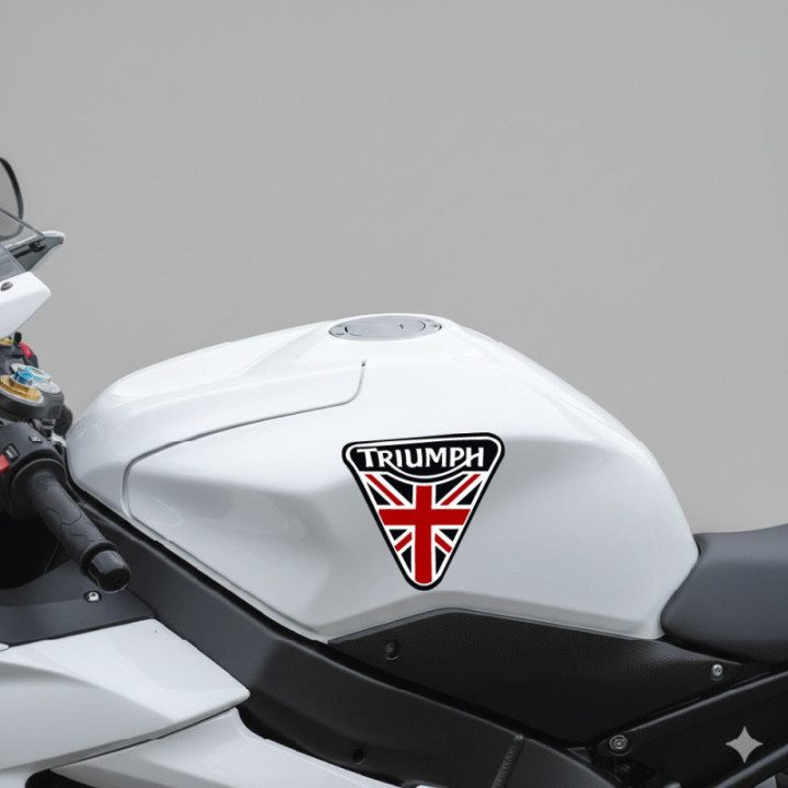 Triumph Logo Stickers – Bonneville Street Triple Tiger (2-Pack)