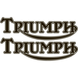 Triumph Logo Style 6 Stickers – Speed Triple Tiger Tank Decals (2-Pack)