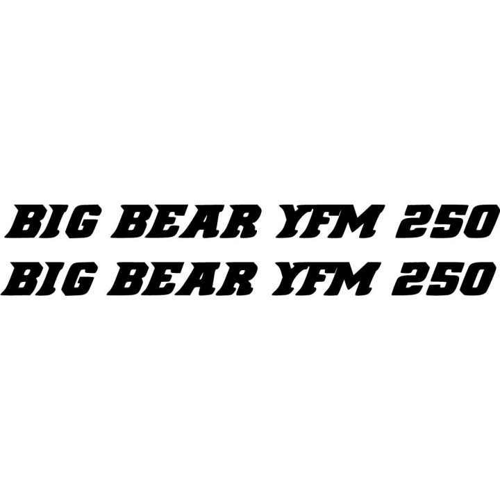 Yamaha Big Bear 250 Die Cut Stickers Decals - DecalsHouse
